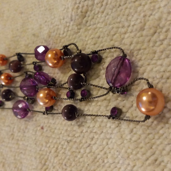 Cheerful Pink & Purple necklace - Picture 5 of 8